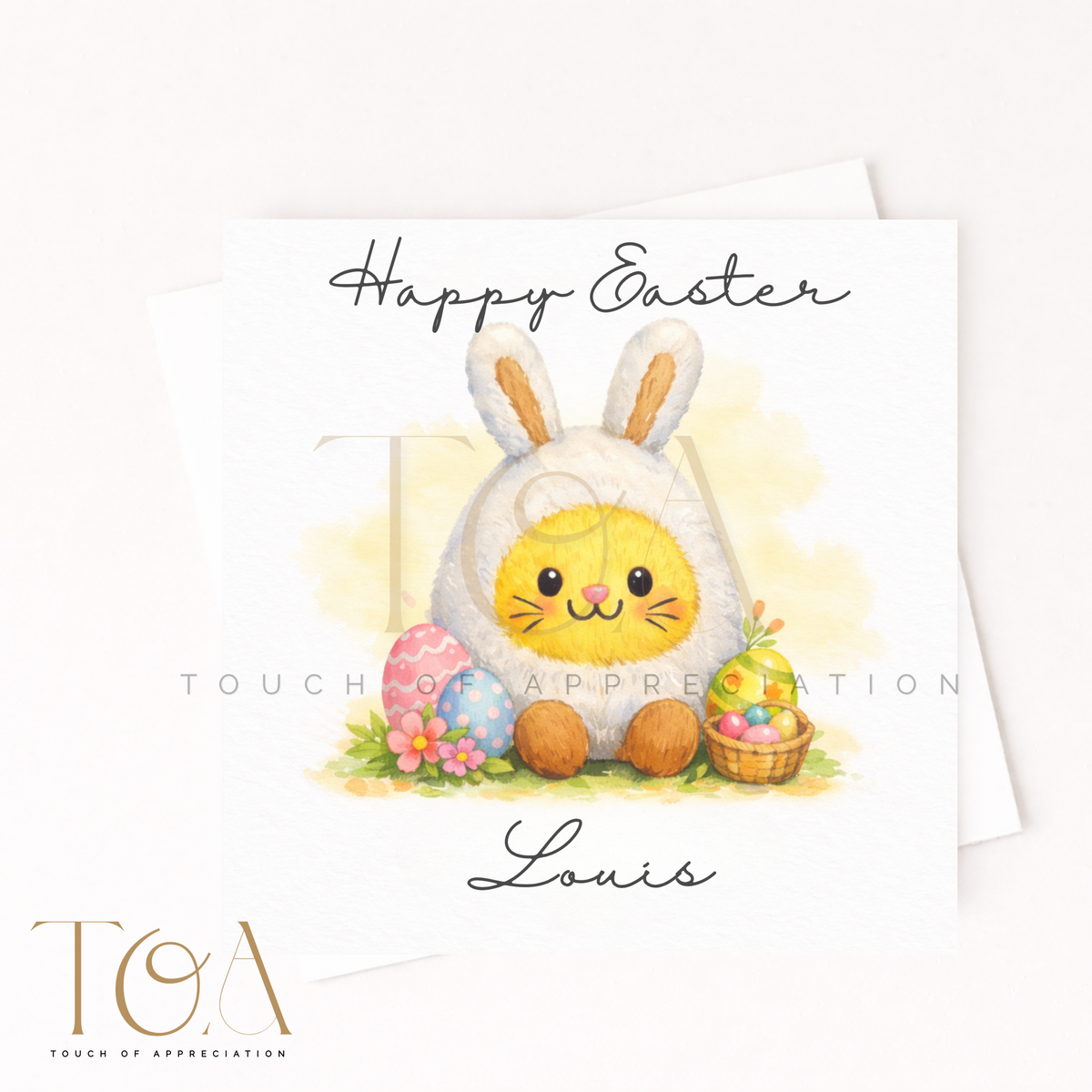 Personalised Easter Bunny Card