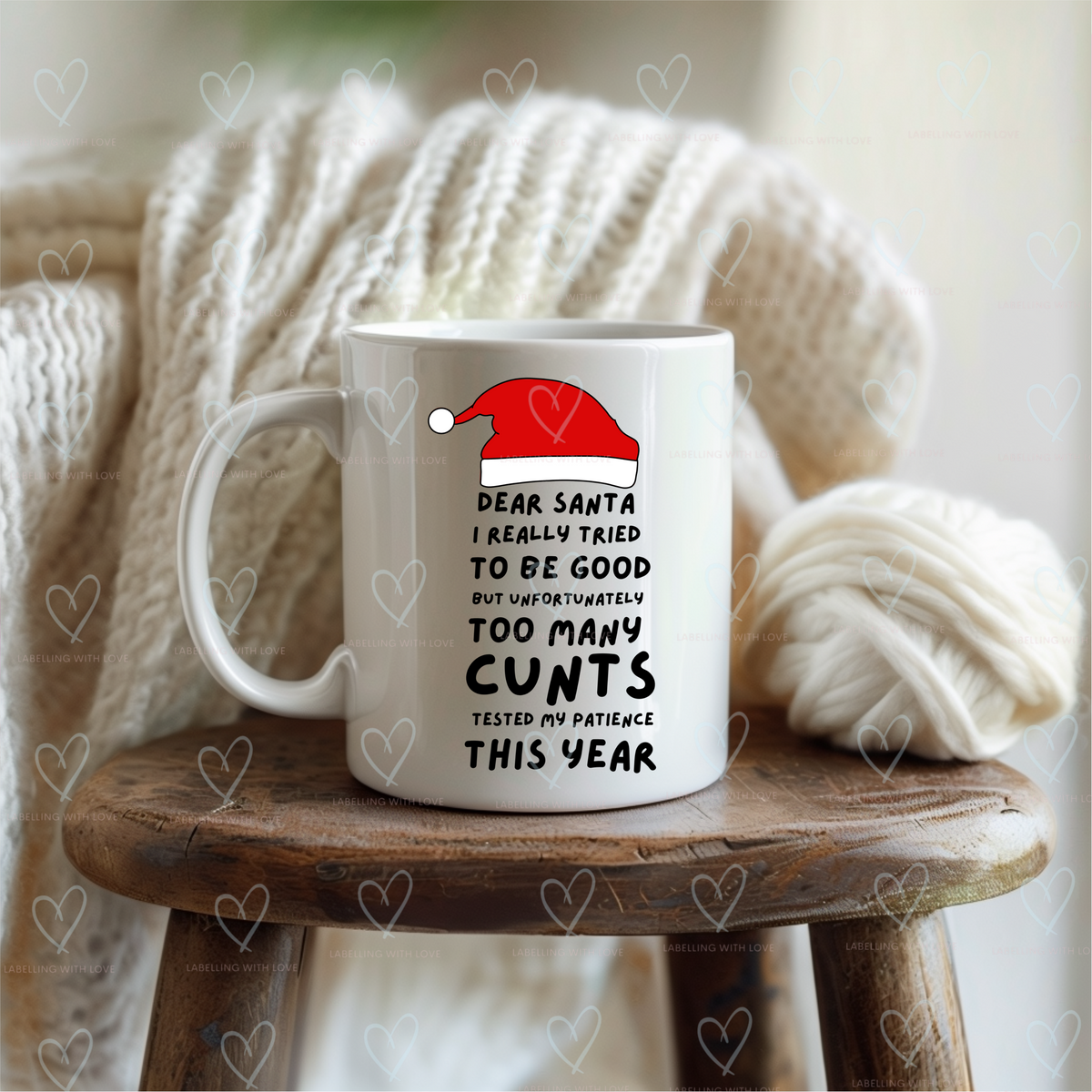 Funny Christmas Mug | Dear Santa, I Really Tried | Adult Humor Gift