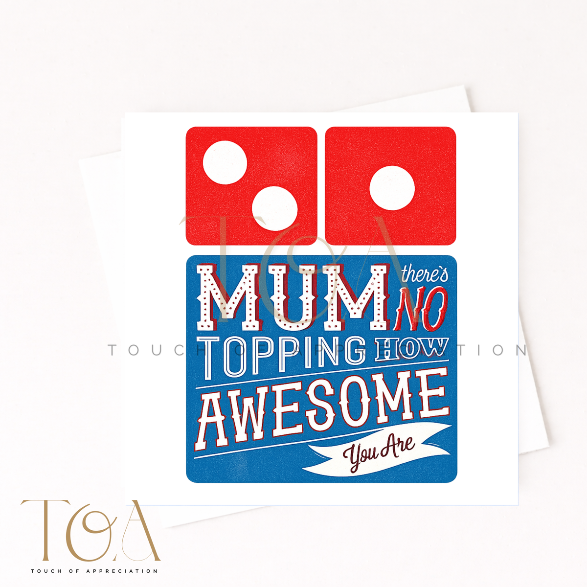 Personalised Mum Dominos Card
