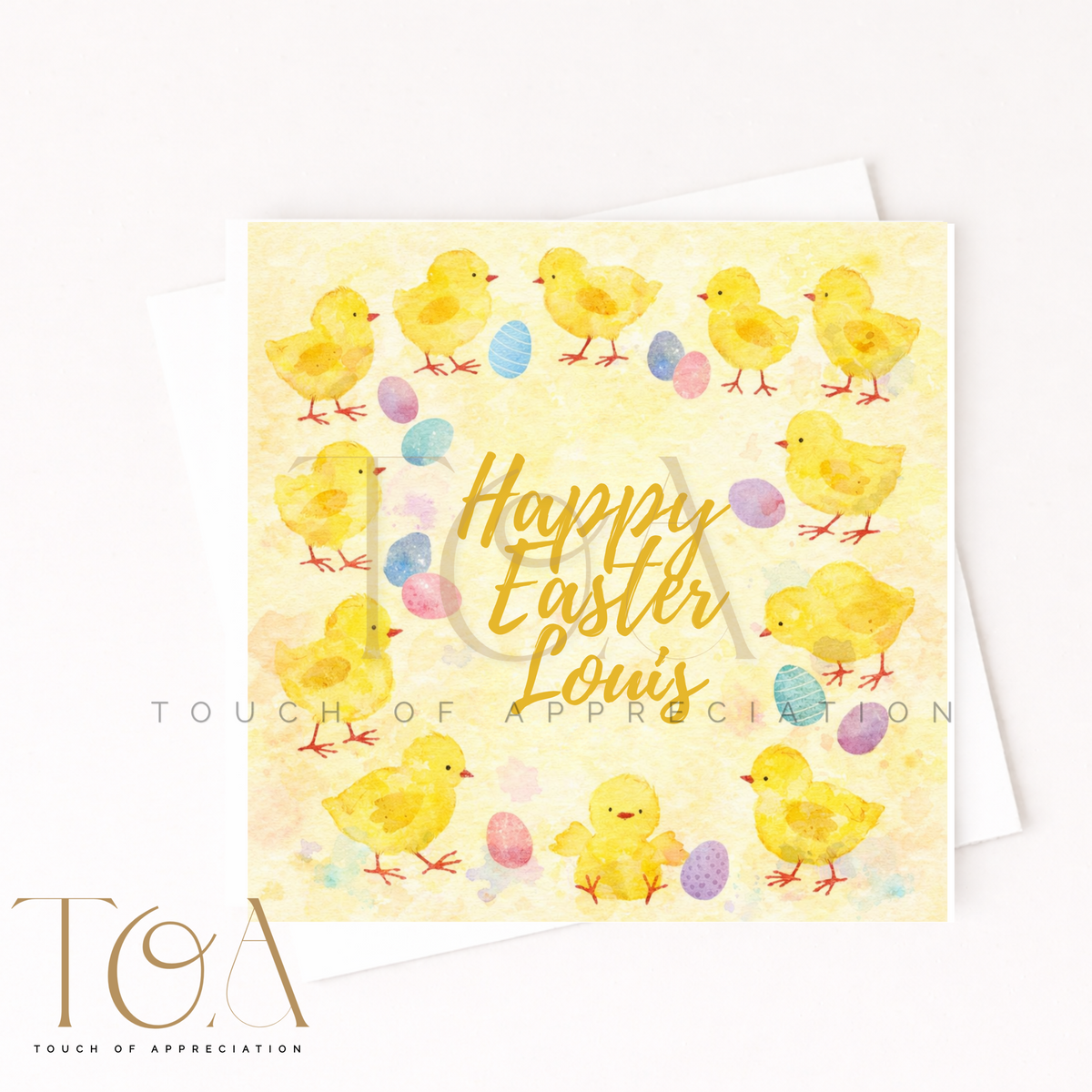 Personalised Easter Chick Card