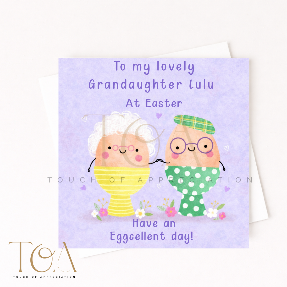Personalised Easter Egg Card