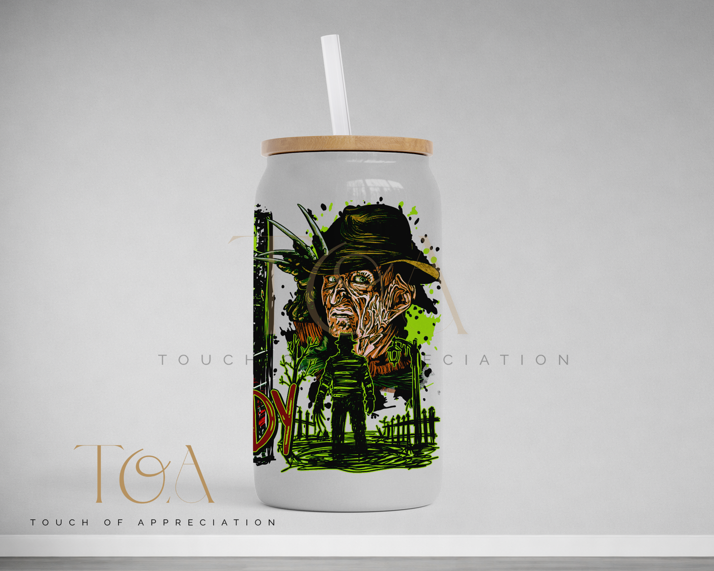Retro Horror Movie Inspired 16oz Drinkware | Glass Can, Acrylic Can or Stainless Steel Tumbler