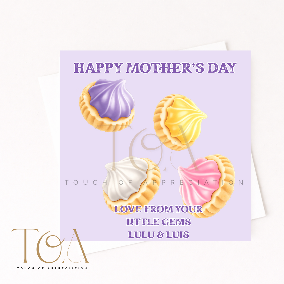 Personalised Mothers Day Card Love From Your Little Gems