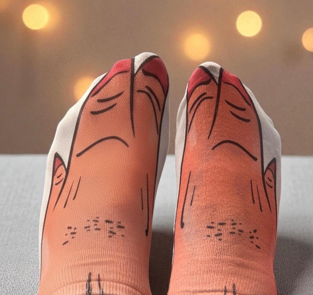 Novelty Foot Design Socks | Funny Gift Socks | Funky Unisex Crew Socks | Funny Animal Feet Socks