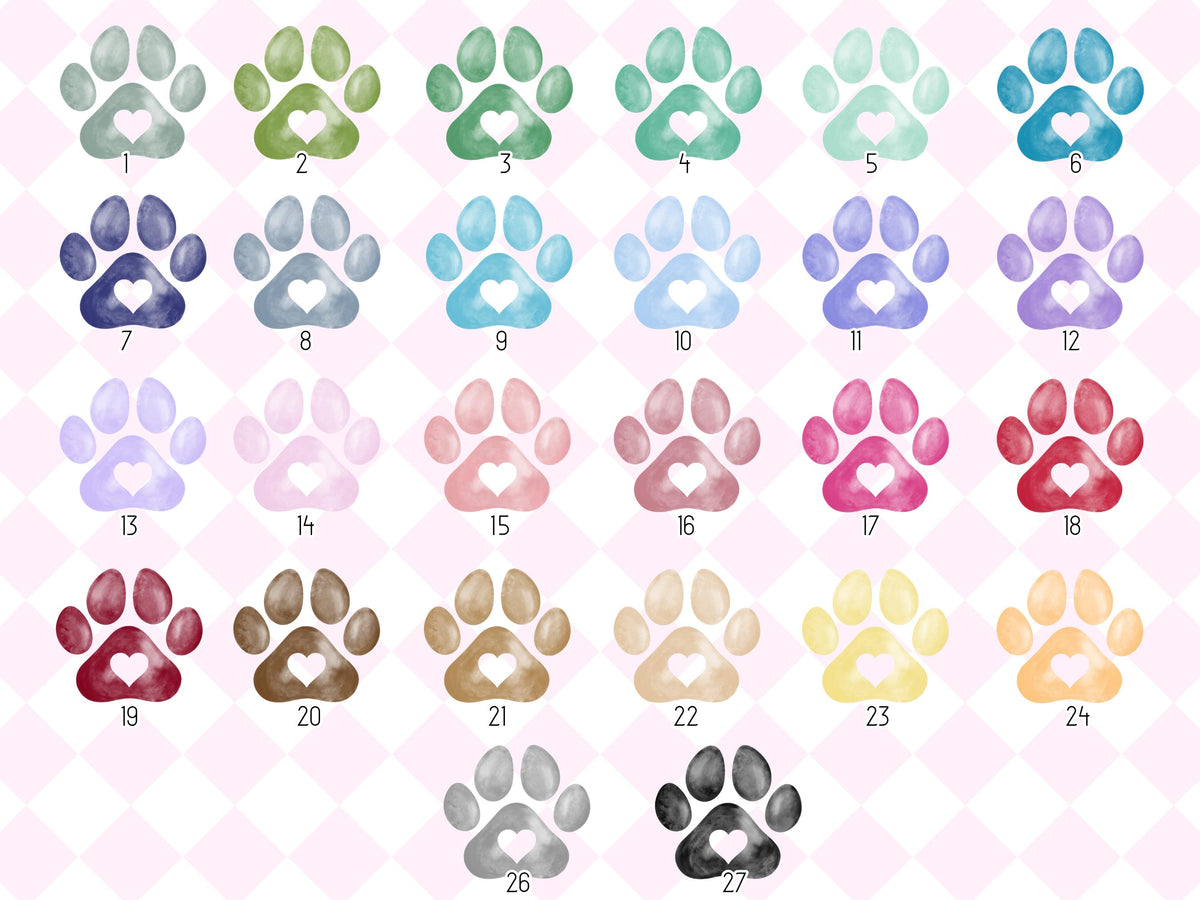 Personalised Pet Loss Card, Custom Dog Memorial Card, Thinking of You Sympathy, Pet Bereavement Card with Name, Paw Print Condolence Card