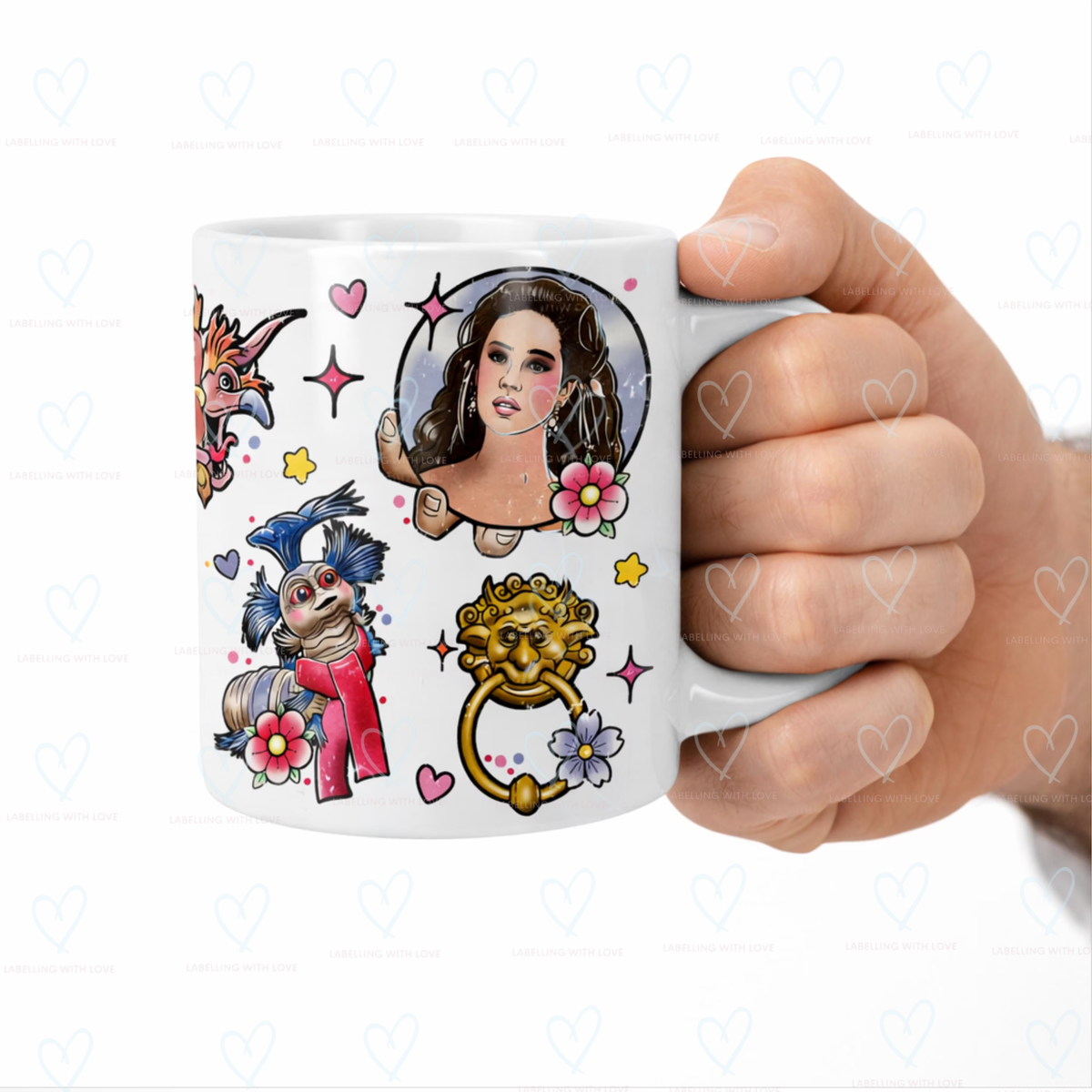 Labyrinth Inspired 11oz Mug | Goblin King Style Mug | Fantasy Movie Mug | Magical Gift | Retro Fantasy Cup | Unique Gift UK