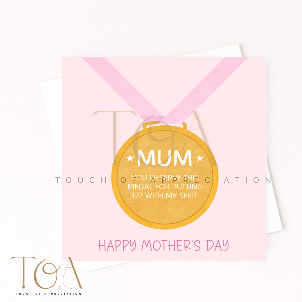 Mum You Deserve This Medal Card