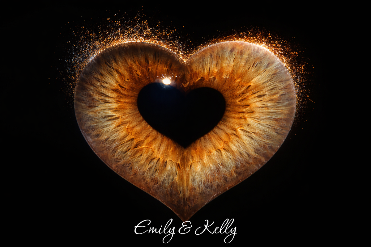 Personalised Iris Photo Art Print – Custom Eye Portrait, Anniversary Gift