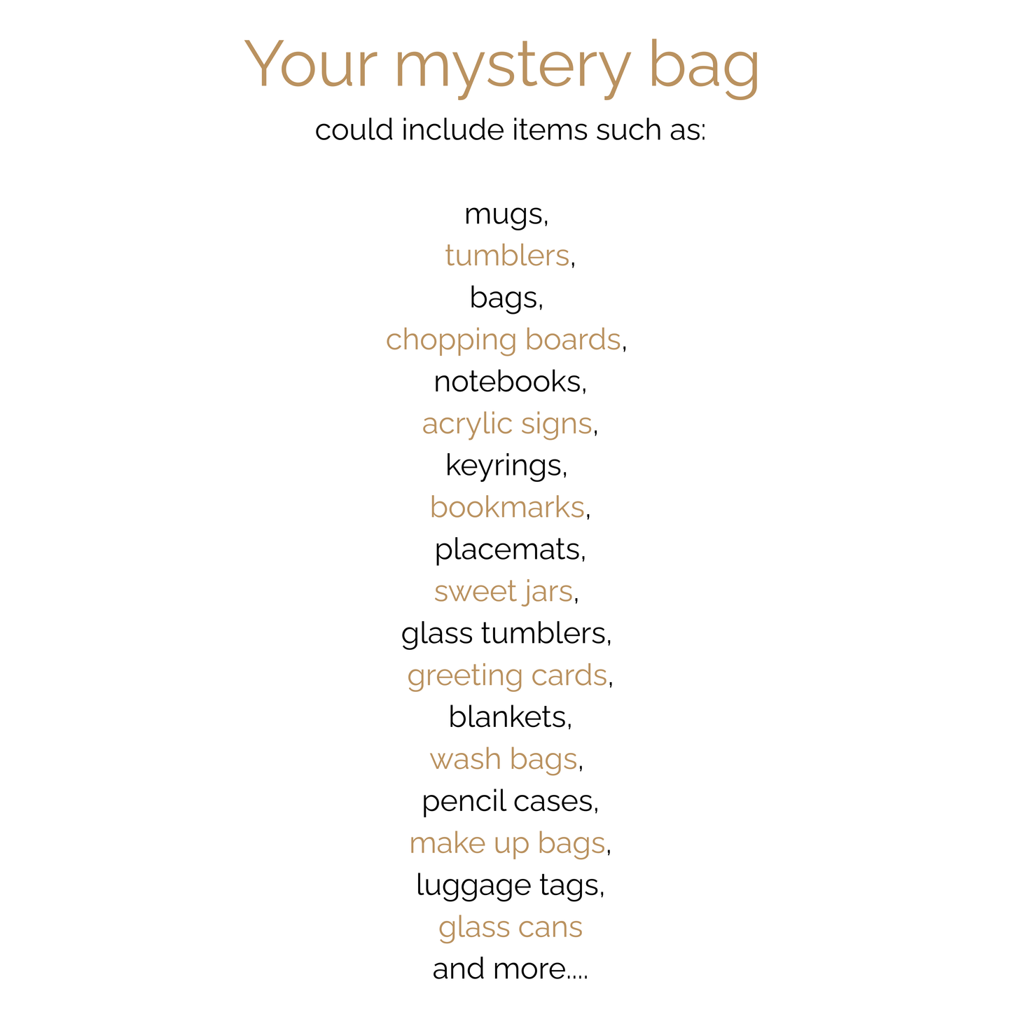 MYSTERY BAGS – The Surprise Everyone Loves!