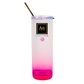 Personalised Vodka Cocktail Cup – Reusable Tumbler with Straw