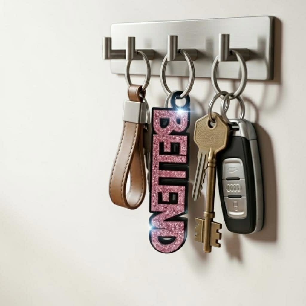 Sweary/Rude Acrylic 3D keyrings