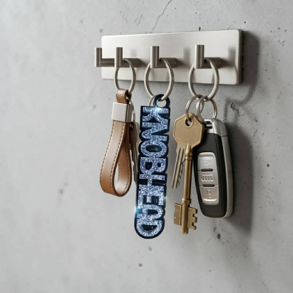 Sweary/Rude Acrylic 3D keyrings