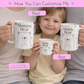 Matching Bear Ceramic Mugs | Baby Bear/Mummy Bear/Daddy Bear | Bear Cup | Matching Cup | personalized Bear Mug | Family mug set