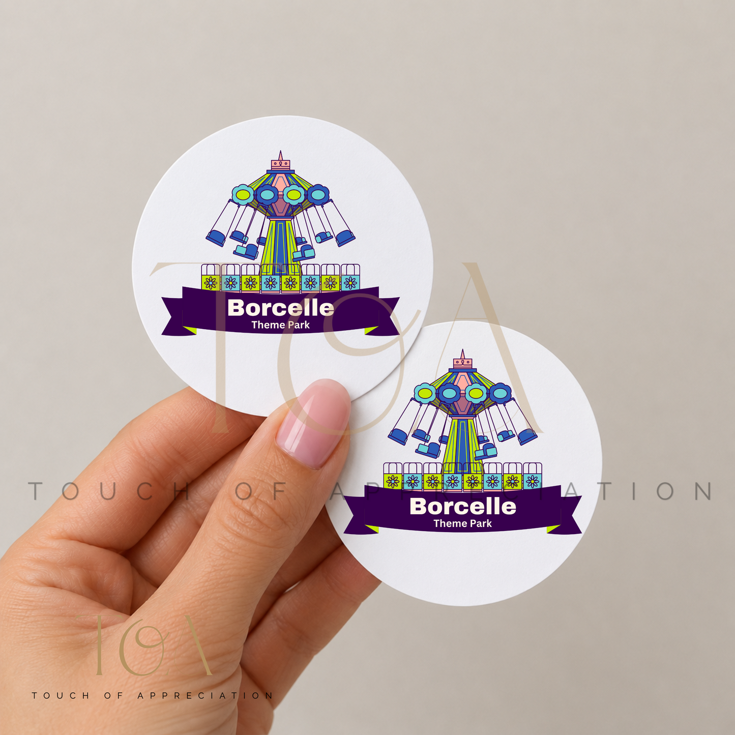 Personalised Branded Stickers | Custom Shape Business Stickers | Pack of 20