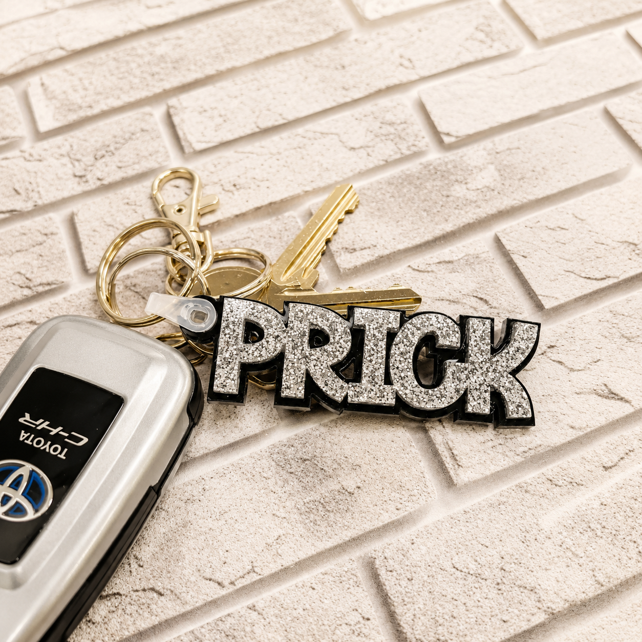 Sweary/Rude Acrylic 3D keyrings