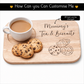 Personalised Engraved Wooden Tea & Bicuit Board