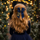 Personalised Christmas Hair Bow | Girls Name Hair Clip