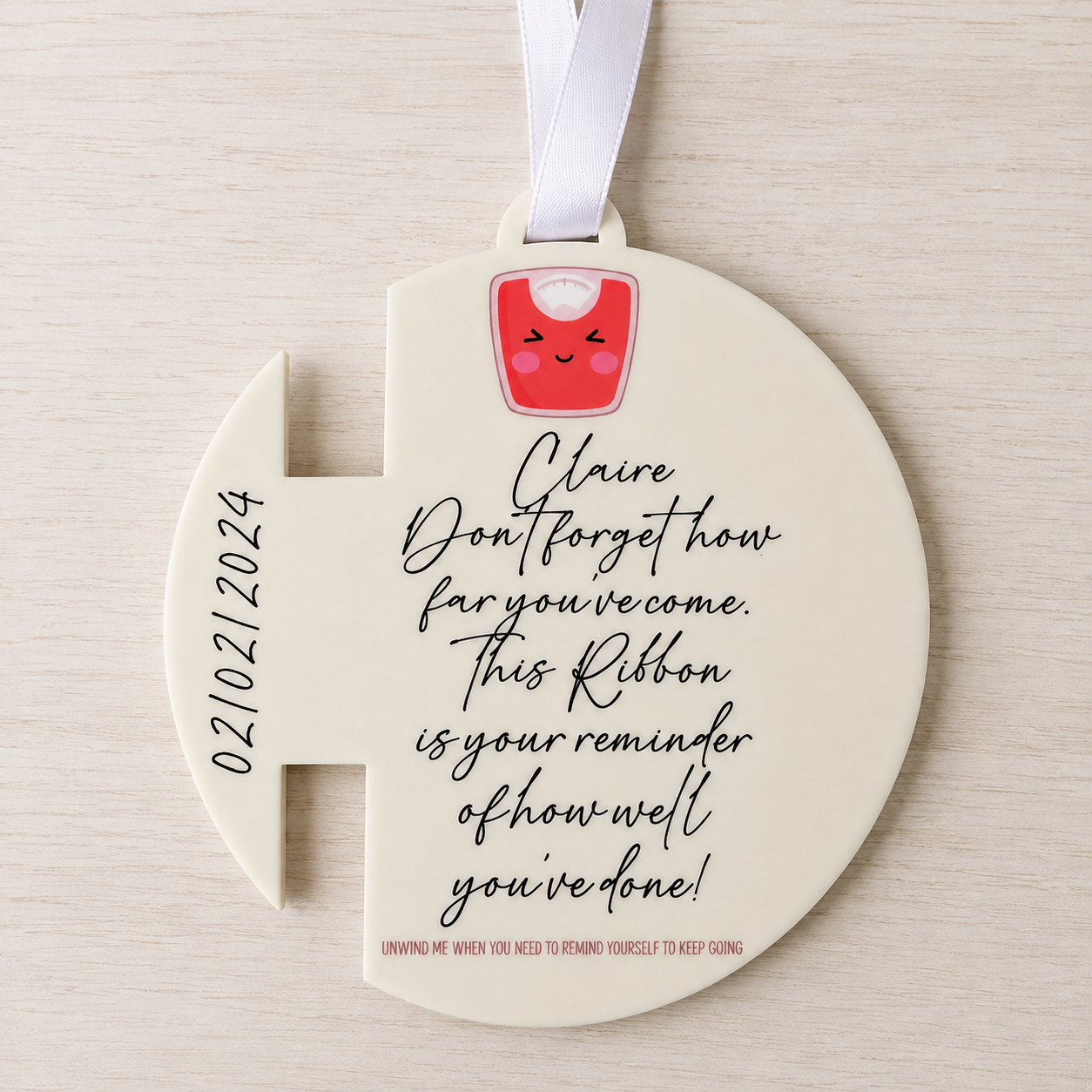 personalised-weight-loss-ribbon-keepsake