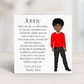 Personalised Boys First Day of School Card | Custom Character School Card