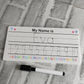 Personalised Name Tracing Mat | Reusable Learn to Write Practice Board