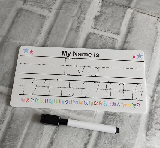 Personalised Name Tracing Mat | Reusable Learn to Write Practice Board