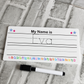 Personalised Name Tracing Mat | Reusable Learn to Write Practice Board
