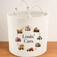 Personalised Toy Car Storage Trug – Large Kids Storage Basket