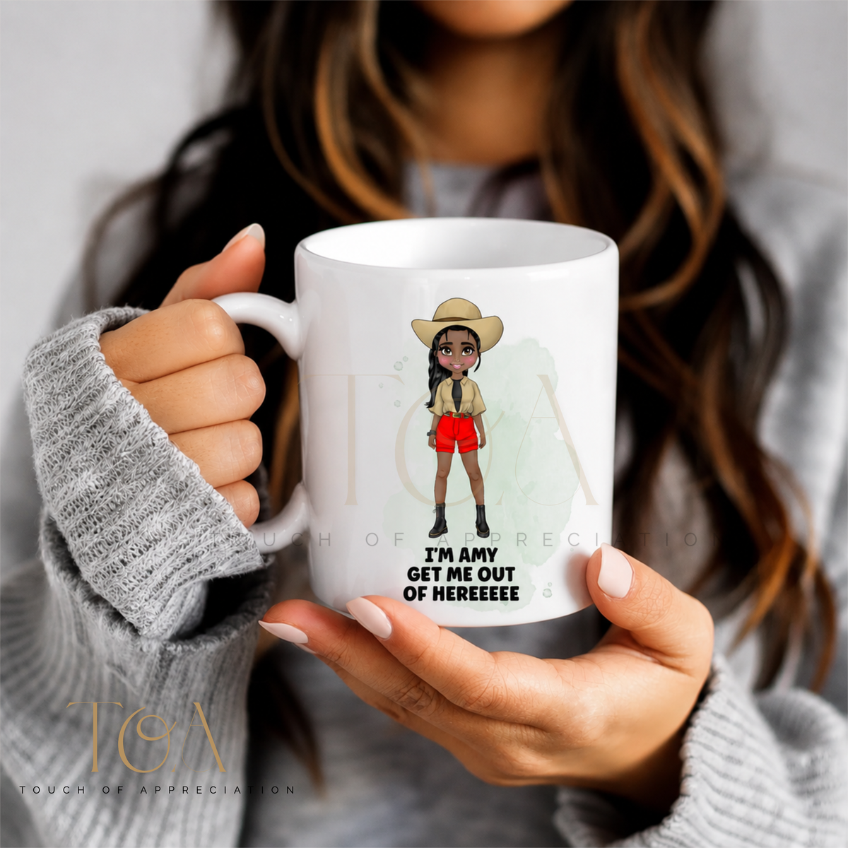 Personalised Jungle Camp Character Mug – Custom Name & Character