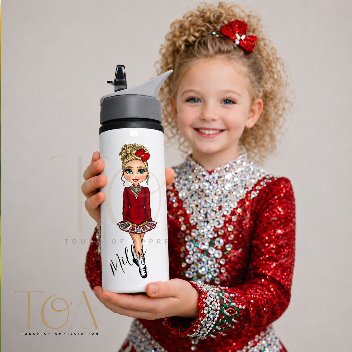 Personalised Irish Dancing Water Bottle – Custom Dancer Bottle