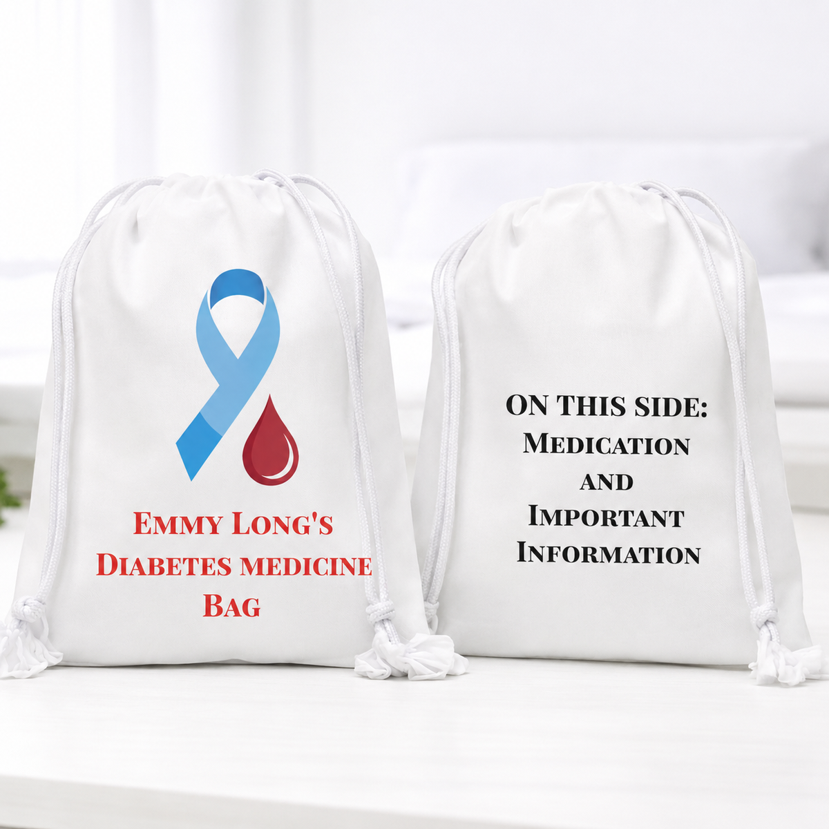 Personalised Diabetes Medicine Bag – Medical & Insulin Storage Bag