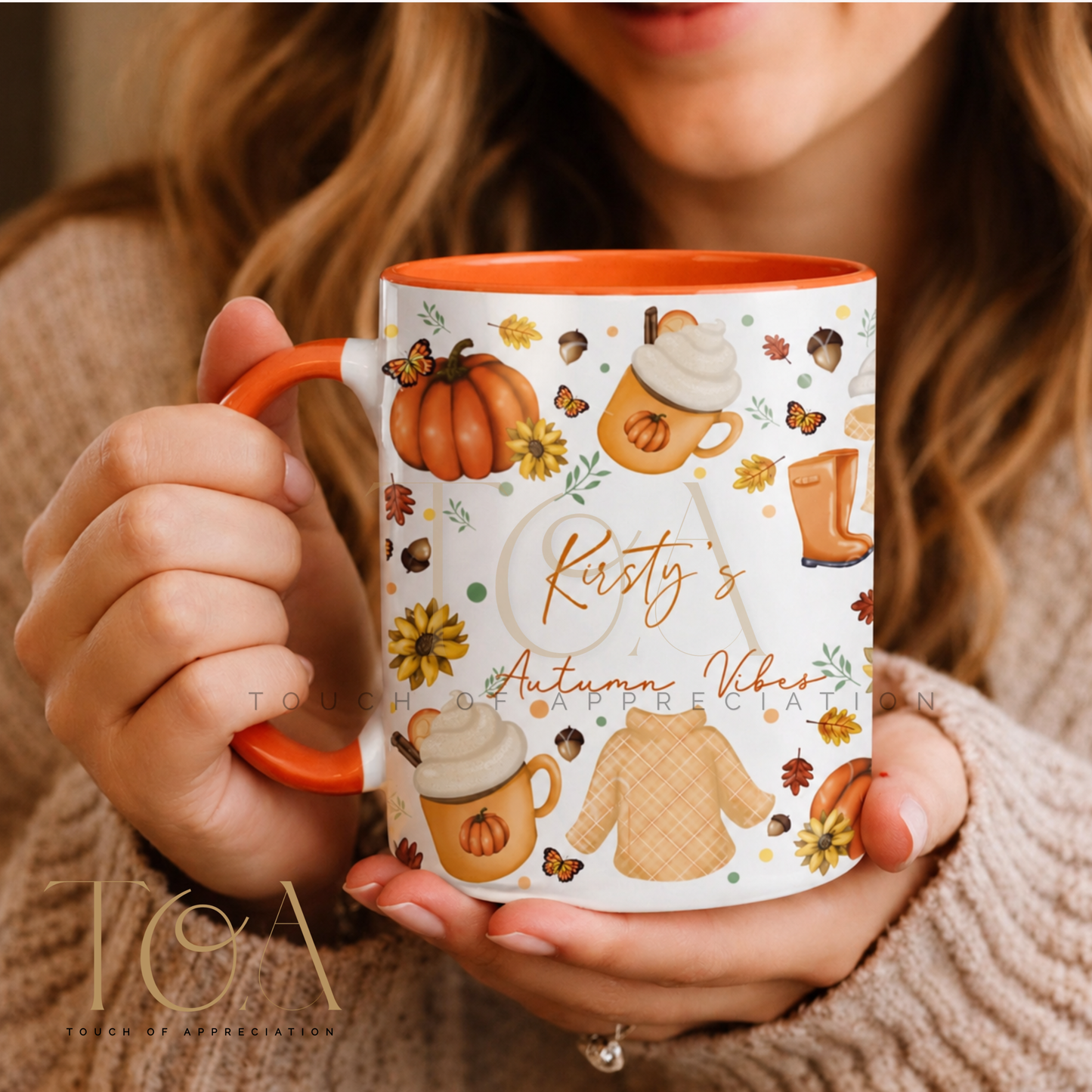 Personalised Autumn Mug