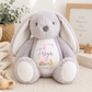 Personalised Safari Bunny Teddy | Custom Baby Name Bunny | Safari Nursery Gift | Personalised Plush Bunny | New Baby Keepsake Teddy | Baby Shower Gift