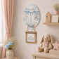 Personalised Hot Air Balloon Nursery Plaque | Baby Birth Announcement Wall Hanging | Custom Baby Name Sign | New Baby Keepsake Gift | Dream Big Decor