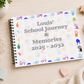 Personalised School Journey & Memories Book | Nursery to School Memory Journal | First & Last Day School Keepsake | English or Scottish School Option