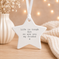 Mental Health Hanging Decoration | Positive Quote Ornament | Ceramic or Frosted Glass Keepsake | Encouragement Gift | Friendship Support Gift