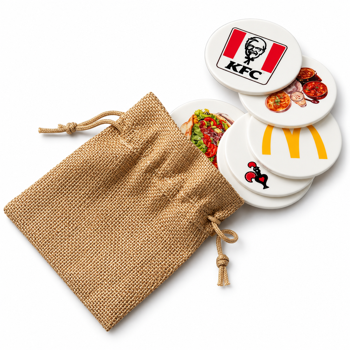 Personalised Takeaway Decision Tokens – Dinner & Takeout Picker Game