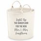 Personalised Wedding Glow Stick Basket – Light Up The Dancefloor Trug