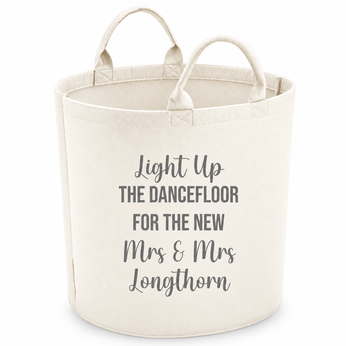 Personalised Wedding Glow Stick Basket – Light Up The Dancefloor Trug