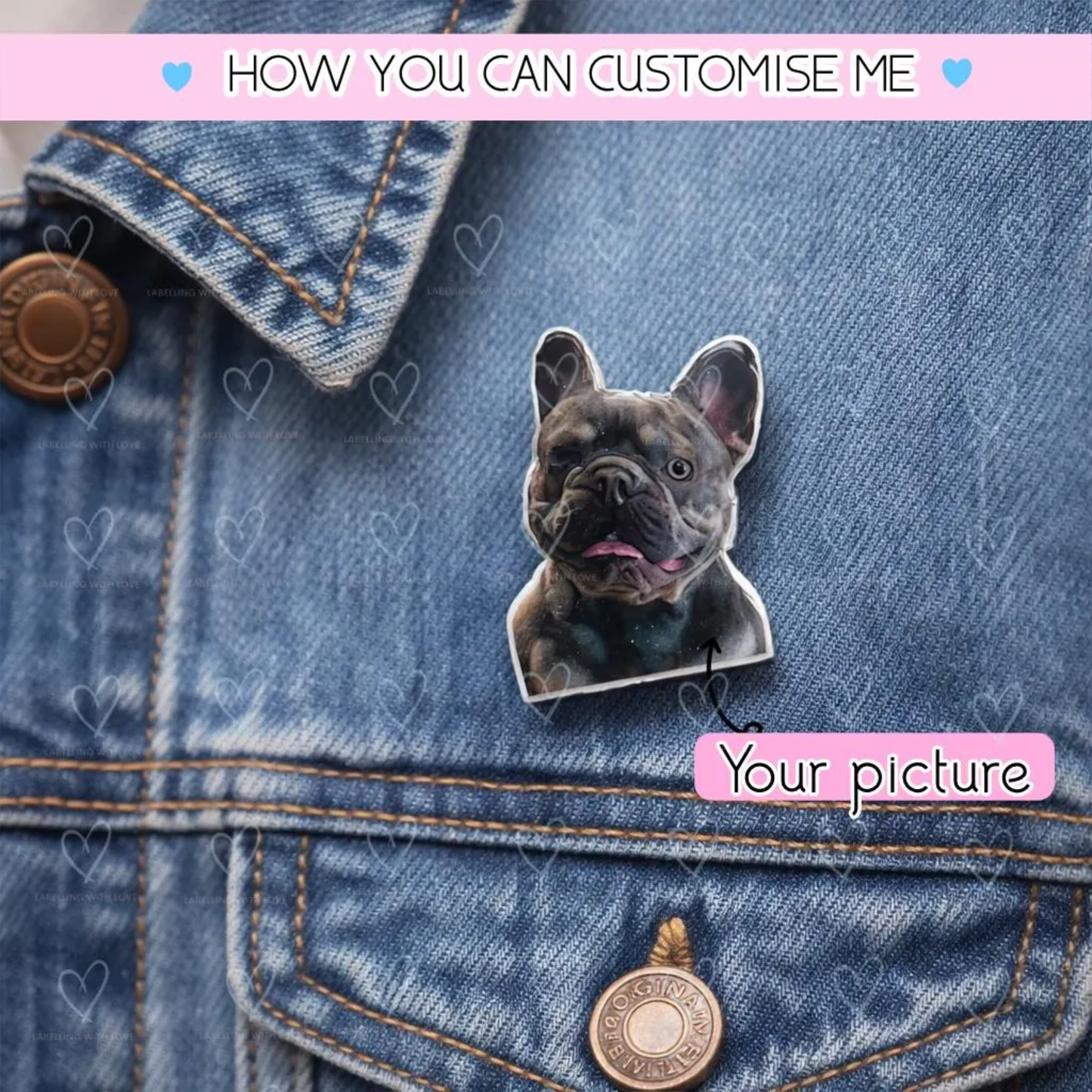 Custom Photo Pin Badge | Personalised Picture Badge | Pet Photo Pin | Memorial Photo Brooch | Custom Face Pin | Personalised  Pin Gift