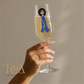 Personalised Prom Champagne Flute Glass – Custom Prom Dolly Design with Name
