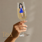 Personalised Prom Champagne Flute Glass – Custom Prom Dolly Design with Name