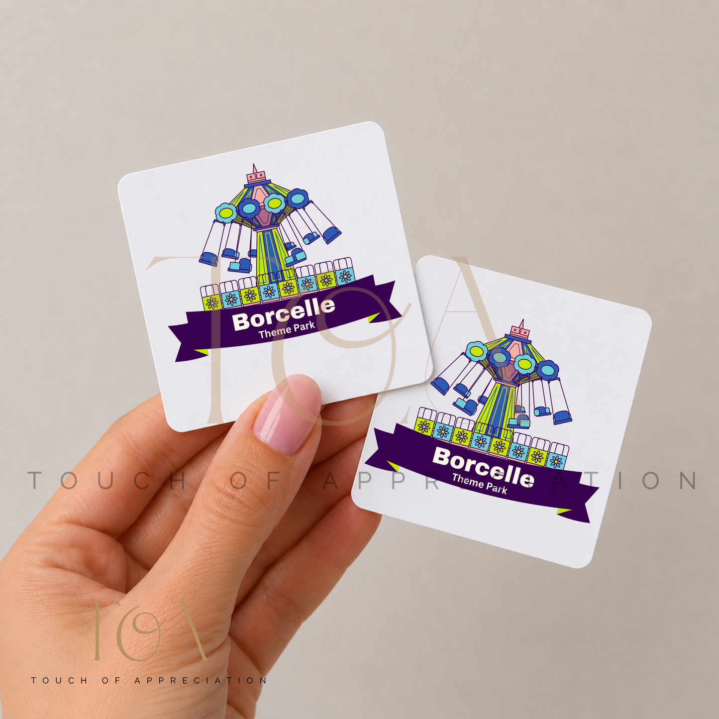 Personalised Branded Stickers | Custom Shape Business Stickers | Pack of 20