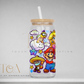 Retro Gaming (mario) Inspired Libby Can/Glass Can