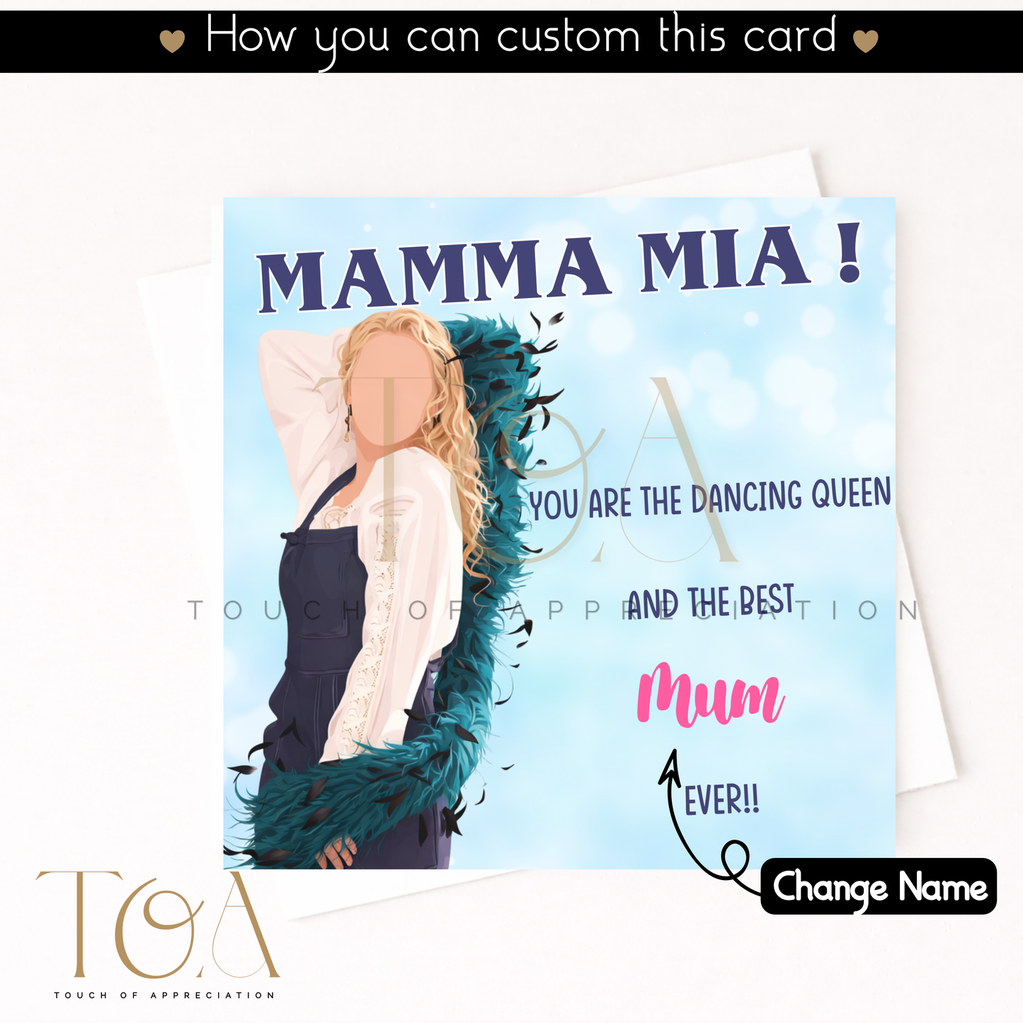 ABBA Inspired Mum Card