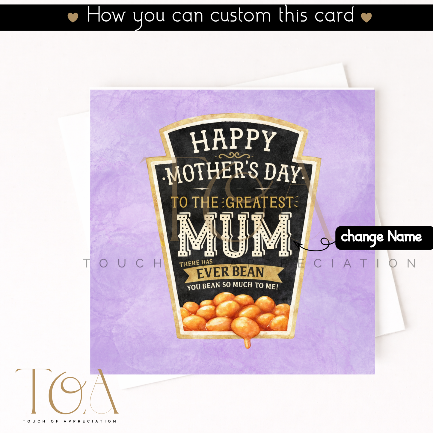 Greatest mum There Has Never 'Bean' Greeting Card