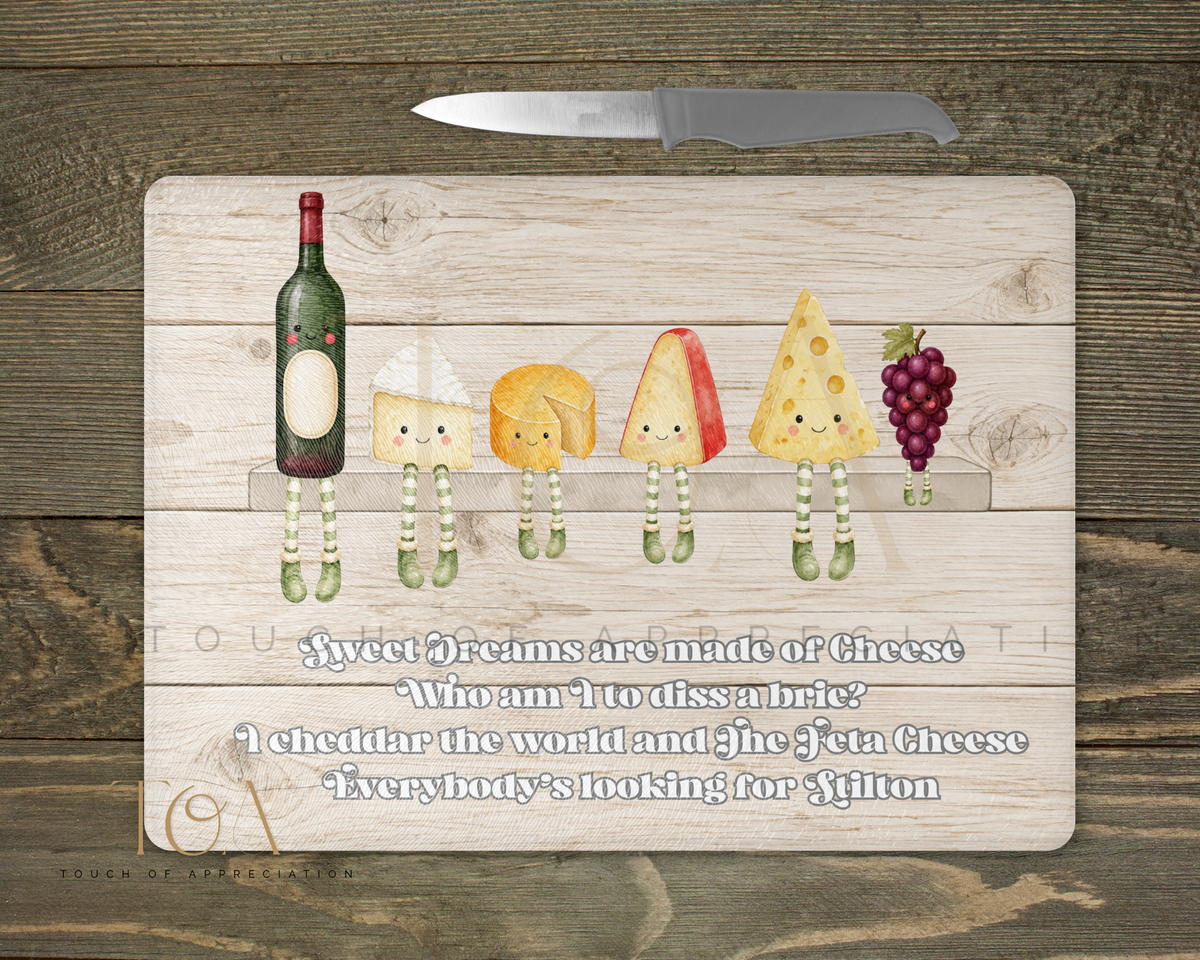 Funny Cheese Chopping Board – Cheese Lover & Foodie Gift