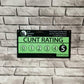 Cunt Rating or Dickhead Rating Sign - Funny Novelty UV Printed Plaque