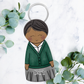 Personalised First Day of School Card & Keyring | Starting School Keepsake