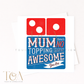 Personalised Mum Dominos Card