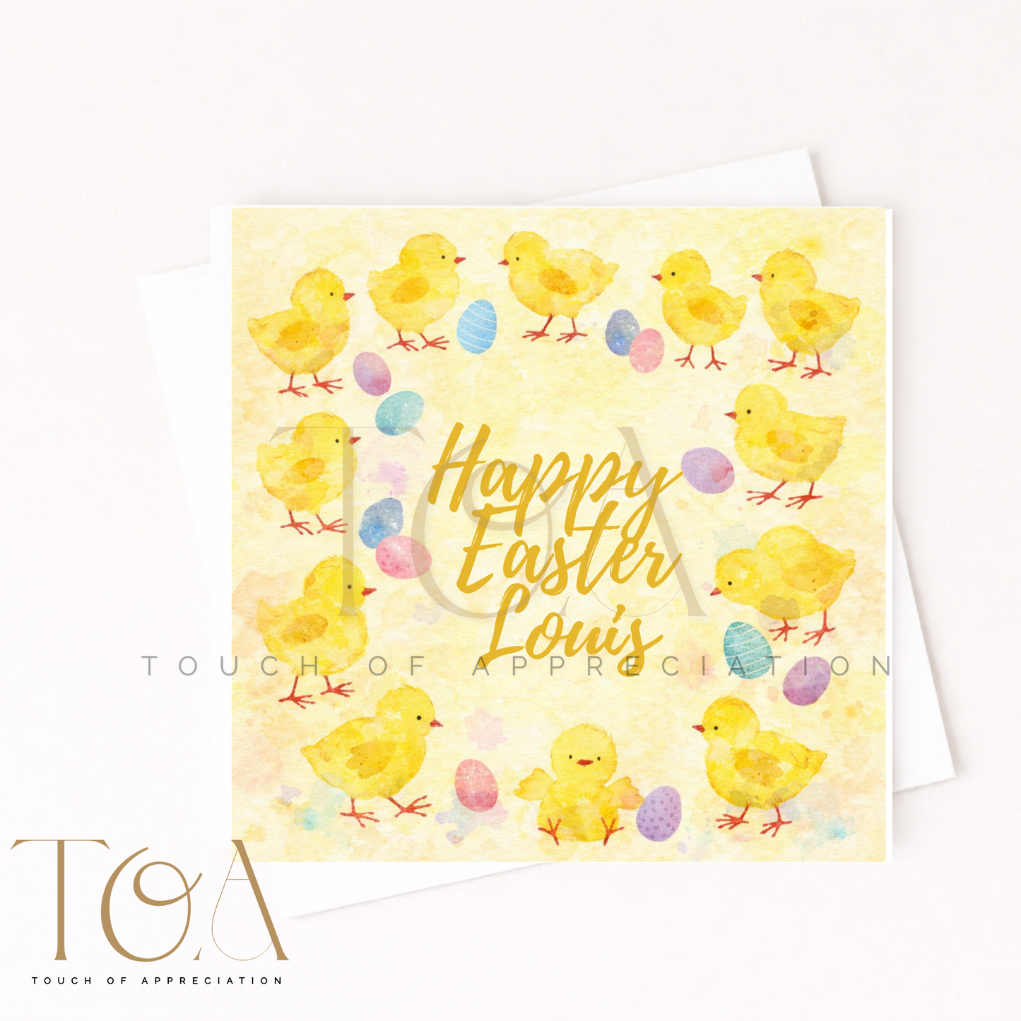 Personalised Easter Chick Card